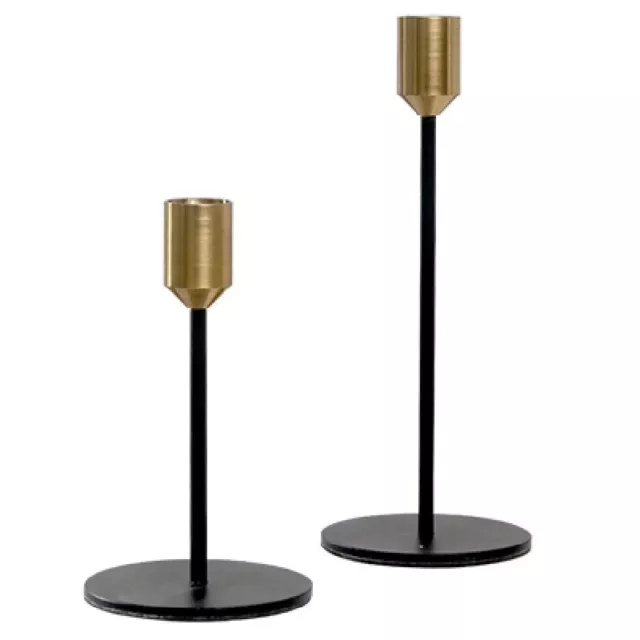 Vela Soporte Estilo Europeo 2 Piezas Metal Candelero de Lujo Mesa Accesorios