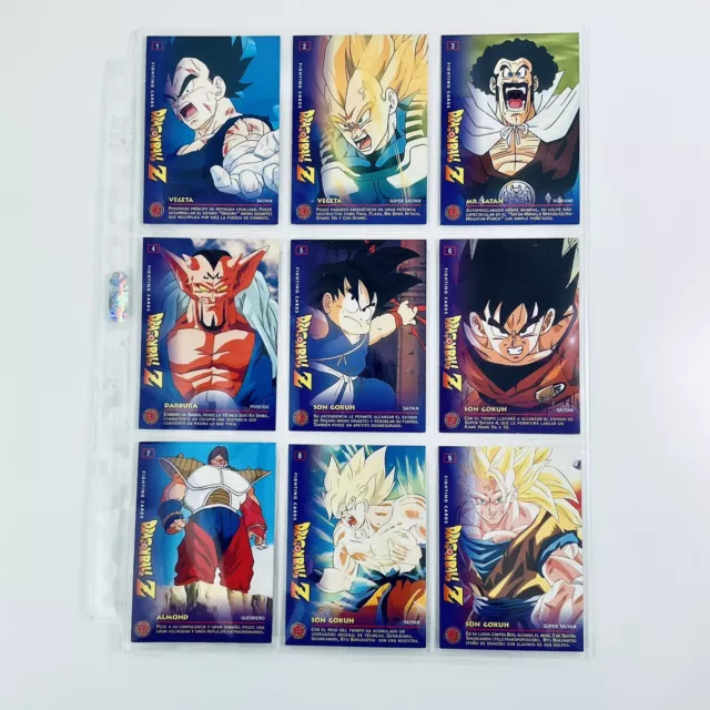 Dragon Ball Z DBZ Edición Fighting Cards Full Set 100/100 Álbum 1999 Bandai Goku