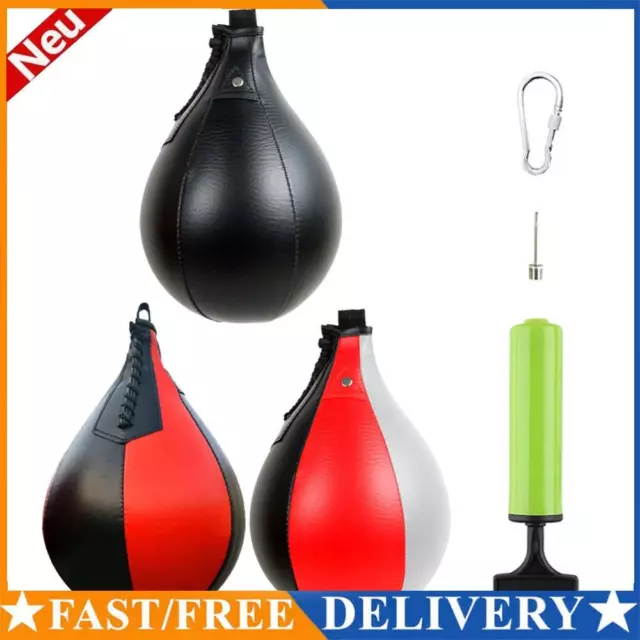Pear-Shaped PU Boxing Speed Ball Sports Reaction Training Inflatable Punching