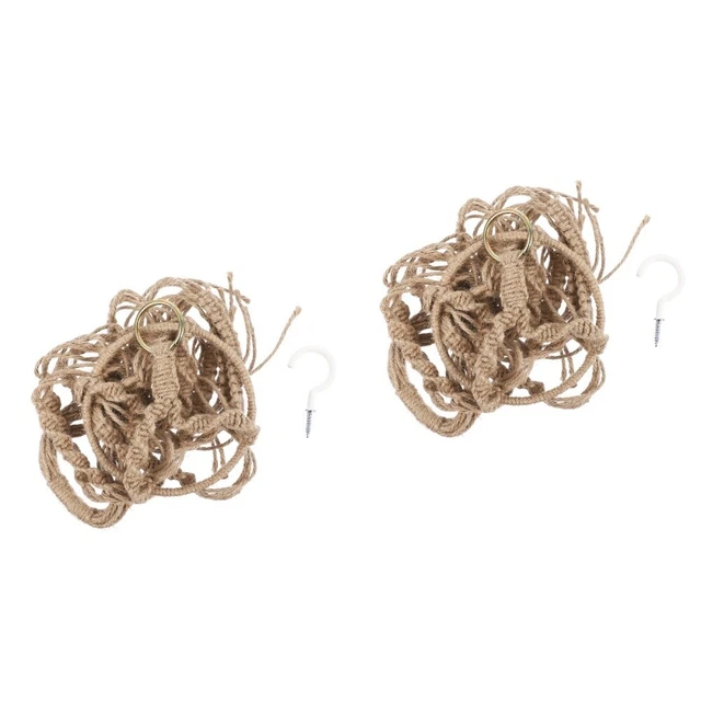 8 pcs Blumentopf Ing Net Wand Pflanzer Korb Ing Anlage Seil Topf Aufhänger