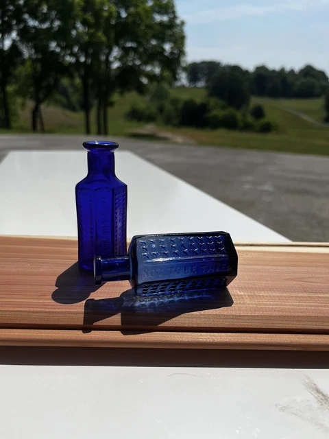 Antique Poison Bottle Pair Of KI-7 And KI-10