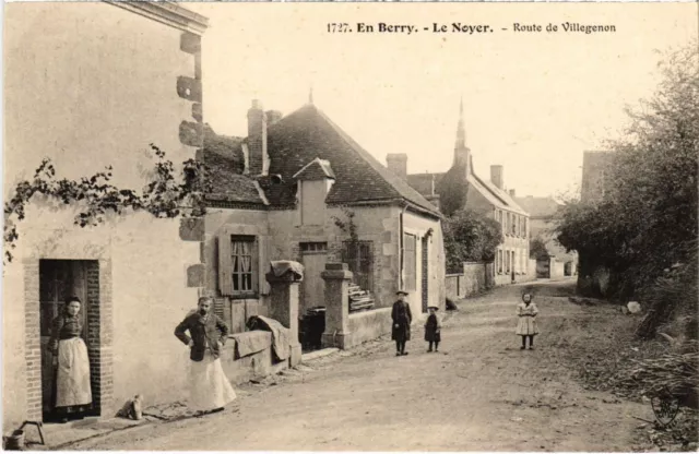 CPA En Berry LE NOYER Route de Villegenon (1272458)