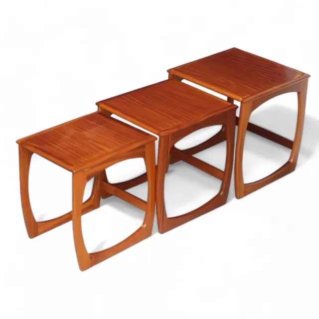 Mid Century teak Afromosia Nest of Tables 3 Retro Nesting Tables