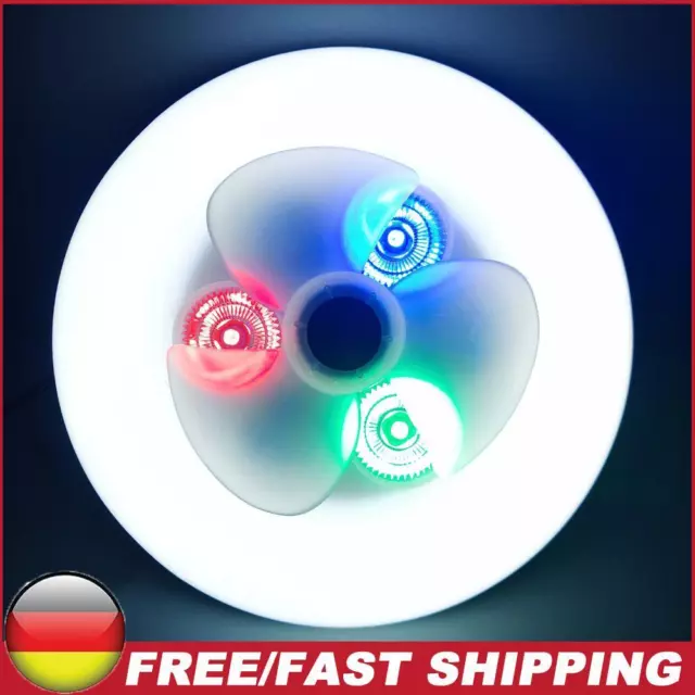 Deckenleuchter 60W Deckenventilator-Lampe RGB für Esszimmer Foyer (Weiß)