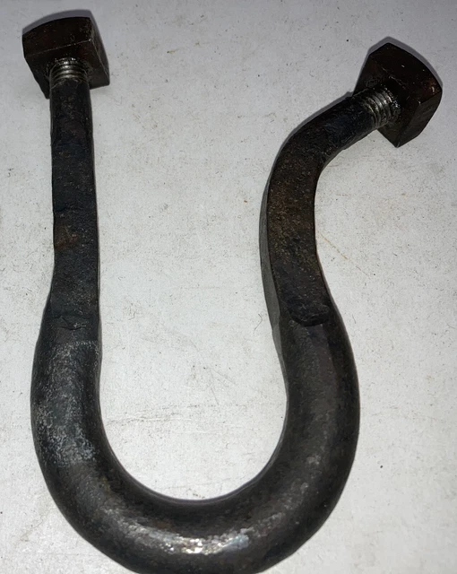 Heavy Old Hand Forged Cast Iron J Bolt /Hook. Modified.