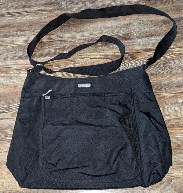 Baggallini black hobo crossbody bag purse