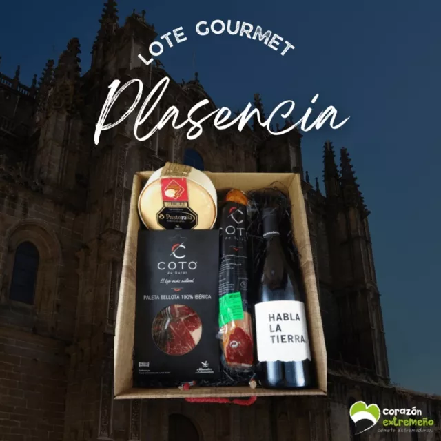 Lote Gourmet Plasencia "Corazón Extremeño" Queso+ Vino+ Embutidos