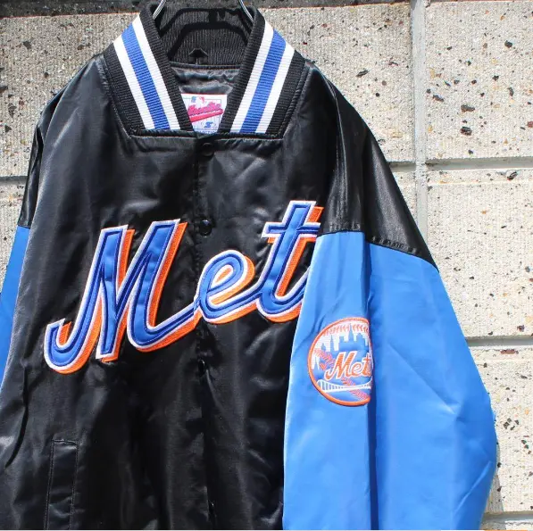 Starter NewYork Mets Collaboration 90s 00s Nylon Jacket Black Blue color