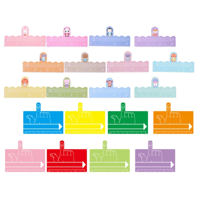 2 SETS KIDS Reading Guide Bookmarks Writing Spacers for Aid Finger