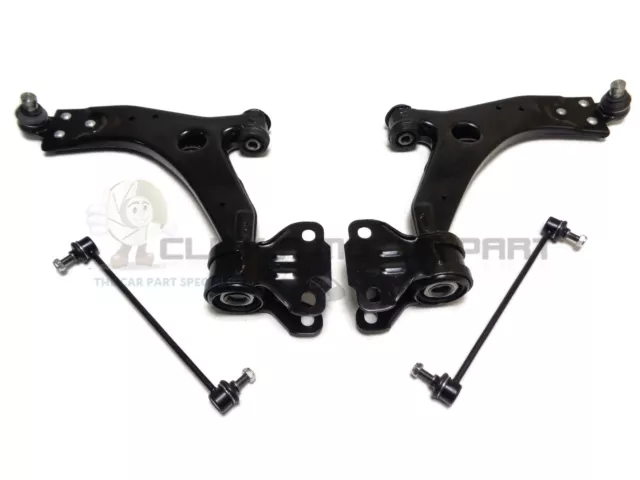 Front Suspension 2 Lower Wishbone Arms Ball Joints And Links For Ford Focus Mk3