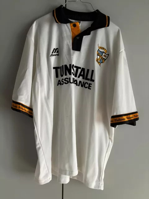 Original MIZUNO PORT VALE FC Trikot Shirt 44/46 XL weiss