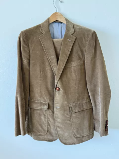 Rare Band Of Outsiders Corduroy Suit sz 3 / 40 Hand Tailored Martin Greenfield