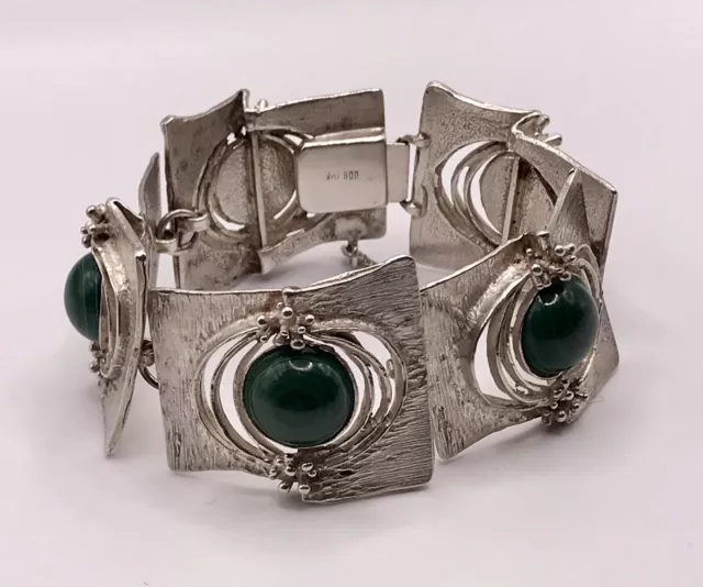 Alt Vintage 60er Designer Perli Armband Modernist Schwäbisch Gmünd  800 Silber 3