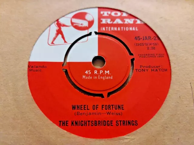 Die Knightsbridge-Saiten * Glücksrad * 7" Single Ausgezeichnet 1959