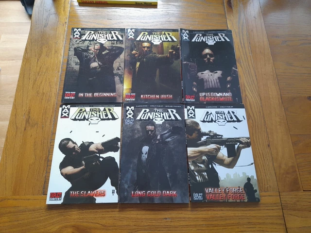 Marvel Max The Punisher x6 Graphic Novel TPB Lot Vol 1 2 4 5 9 10
