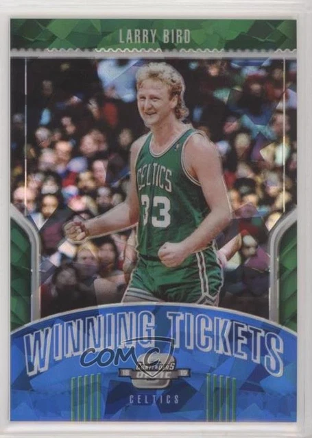 2018 Contenders Optic Winning Tickets Prizms Blue Cracked Ice Larry Bird #25 HOF
