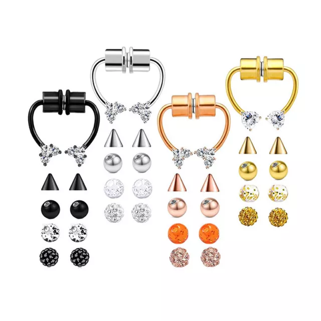 Anelli setto finto non perforanti anello naso cerchio naso R'$v