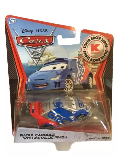 DISNEY PIXAR CARS ￼SILVER RAOUL CAROULE with Exclusive ￼METALLIC Finish￼