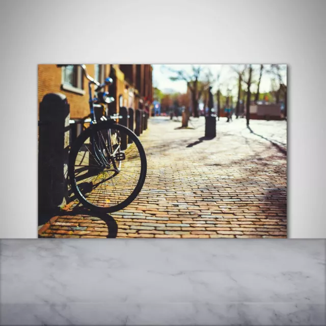 Moderno Protector Contra Salpicaduras de Vidrio  100x70 Bicicleta en Amsterdam