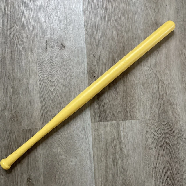 Batte Wiffle Ball Vintage - Jaune - 31 5/16 Pouces - Fabriquée Aux USA (1983-1991)