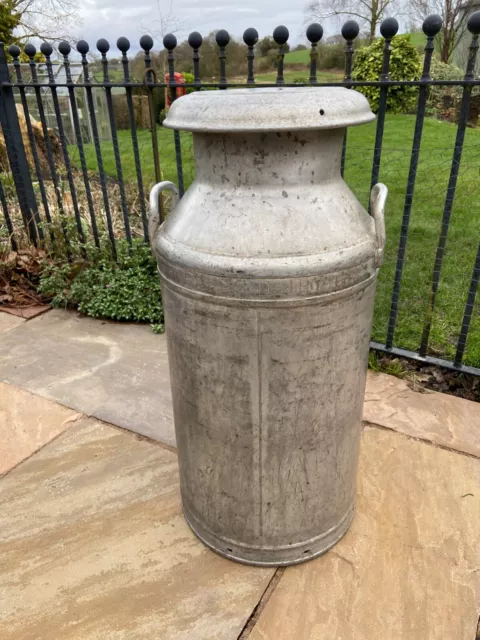 Milk Churn British 10 Gallon Aluminium Express Dairies London S/N 5779 3