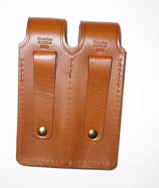 Leather Double Magazine Case 9mm or .40 - (006) 2