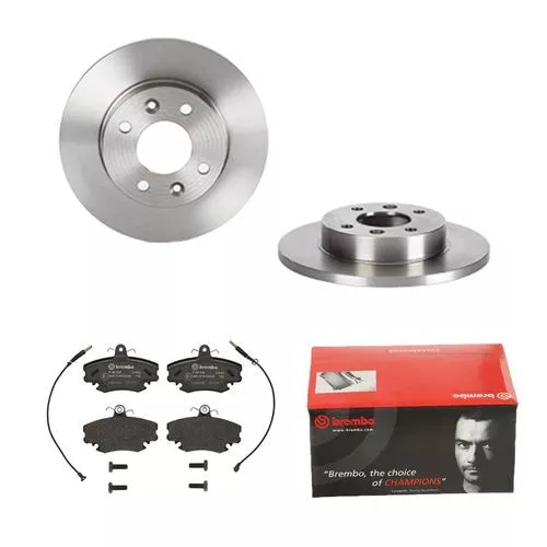 BREMBO BREMSSCHEIBEN Ø238mm + BREMSBELÄGE VORNE FÜR RENAULT CLIO 2 TWINGO 1 C06X