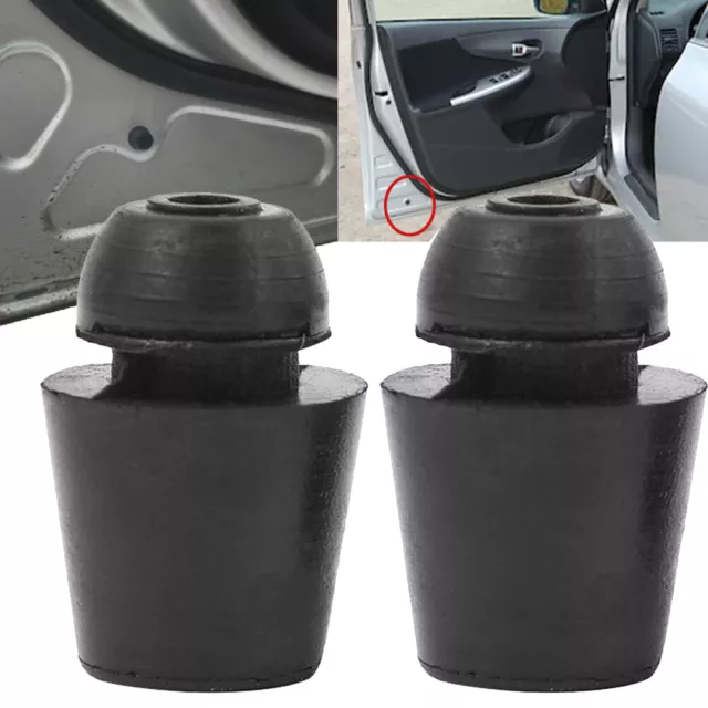 2X Universal Car Door Dampers Buffer Pad Cover Rubber Anti-Shock Bump Stop Trunk