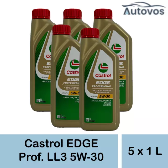 Castrol Edge Professional Longlife iii 5w-30 5 x 1 Liter LL3 VW 504 00 507 00