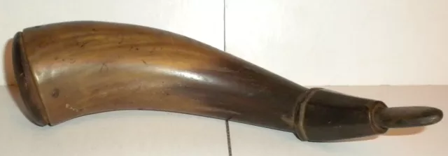 fine early 19th century powder horn primitive antiques