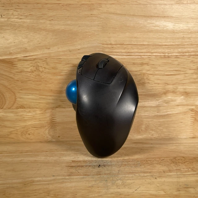 LOGITECH M570 TR0001 Black Sculpted Shape Wireless Bluetooth Trackball