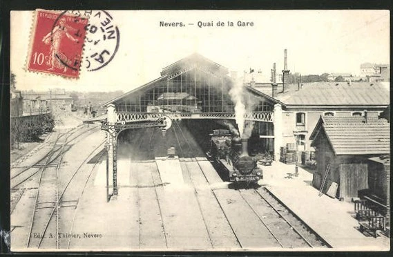 CPA Nevers, Quai de la Gare 1907