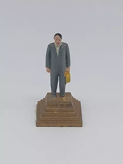 President Coolidge Vintage Marx 1960s 2" Plastic President Figures
