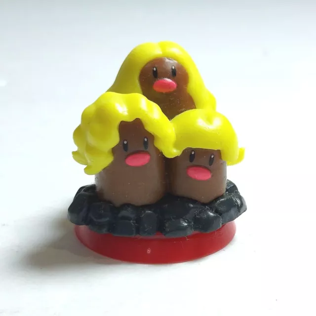 Pokemon 1.5" Alolan Alola Dugtrio Choco Egg Mini Figure Gashapon Furuta