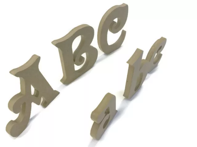 MDF Wooden Alphabet Letters & Numbers Victorian Font 2