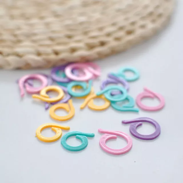 120 Pcs Counter Split Ring Markers for Crochet Braiding Tools Open