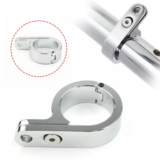 1.25" Universal Motorcycle Handlebar Mount Clamp Bracket 32mm Chrome For Harley