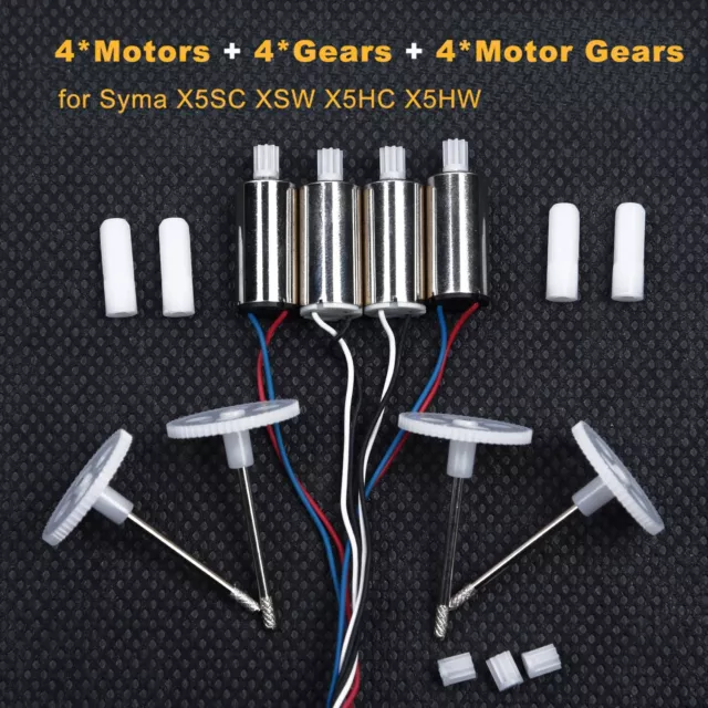 Neu 4 Drohne Quadrocopter Ersatzteile Motor für Syma X5SC X5SW X5HC X5HW RC G2