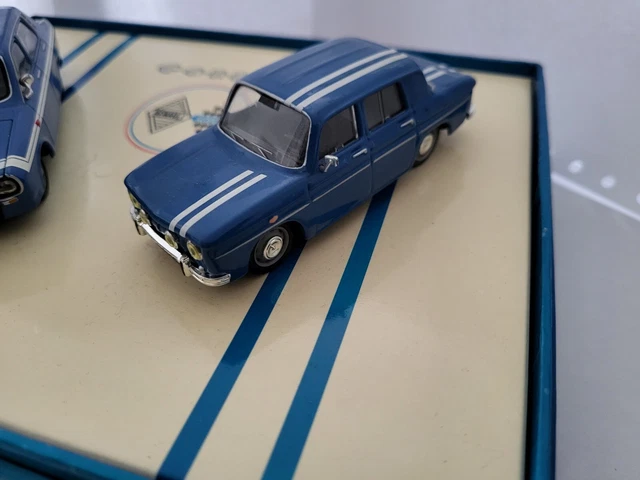 Coffret Norev Renault Gordini R12 + R8 à L'Échelle 1/43 - Modèles Bleus - Occasion Collection
