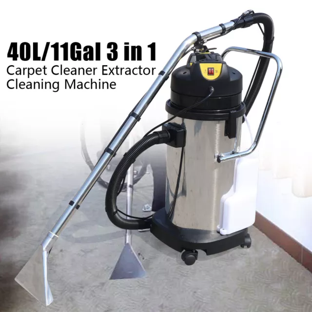 40L Commercial Carpet Cleaner Extractor Pro 3in1 Cleaning Machine Vacuum Cleaner