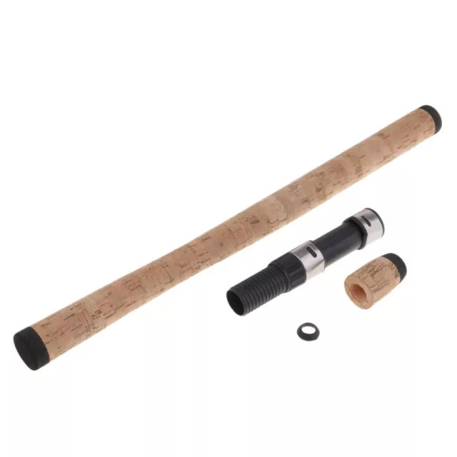 Fishing Rod Cork Handle DIY Long Straight Handle with Reel Seat Rod Building 3