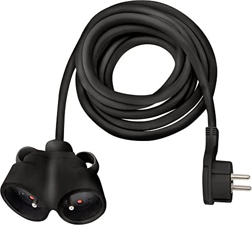 Brennenstuhl Rallonge électrique avec fiche Plate et Prise Double H05VV-F 3G1,5,