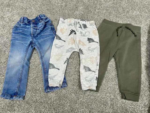 Boys Next Jeans, Dinosaur Joggers, Khaki Joggers Bundle Age 18-24 Months