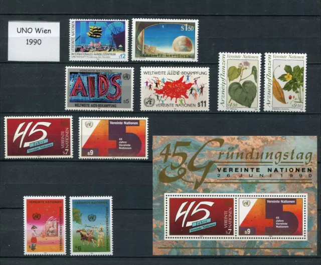 Uno Wien - Lot mit Marken aus dem Jahr 1990