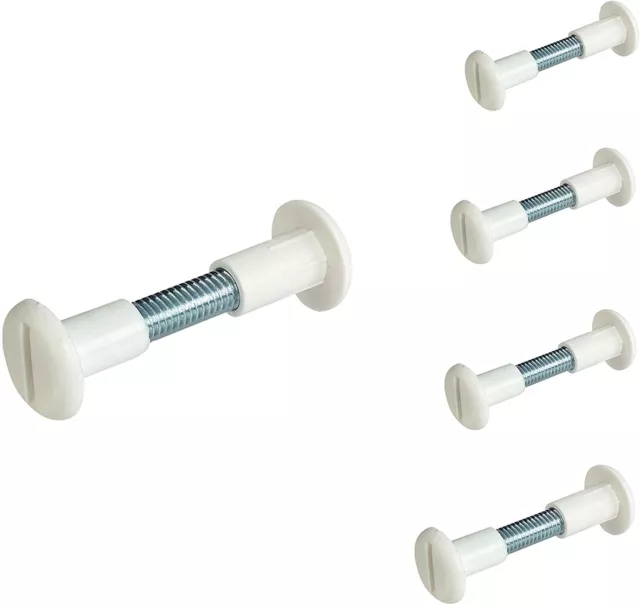 Häfele 10x Hülsenschrauben M6 Vis D'Assemblage de Meubles Connecteur Blanc