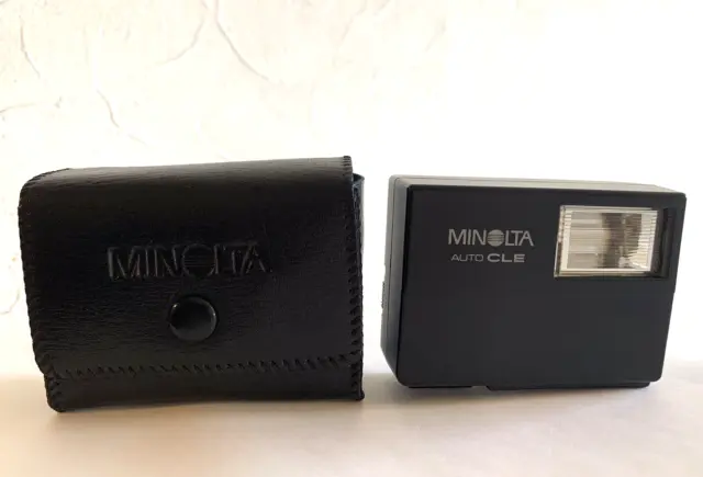 [TOP MINT w/Case] Minolta Auto CLE Strobe TTL Electro Flash For CLE From JAPAN