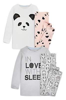 Top e leggings a maniche lunghe NEXT per bambine età 3 panda confezione da 2 mix & match