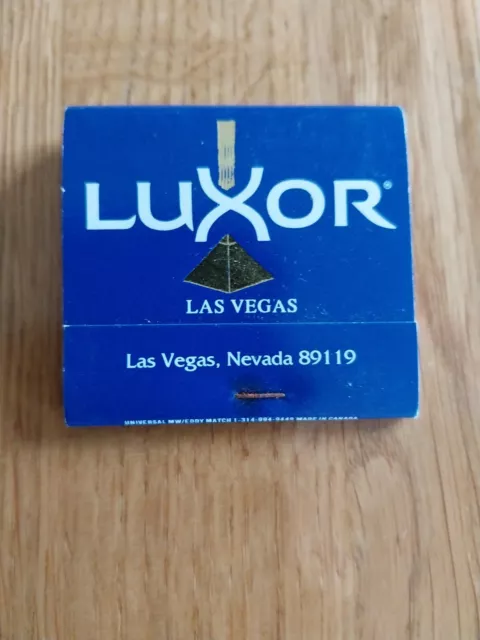 Luxor Hotel Casino, Las Vegas Matchbook & Matches Unused 1990s VGC Rare.