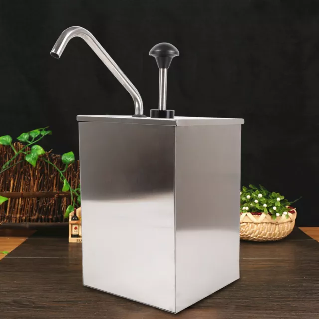 4L Einköpfe Dispenser Ketchup Senf Spender Saucenspender Dosierspender Edelstahl 4L Einköpfe Dispenser Ketchup Senf Spender Saucenspender Dosierspender Edelstahl