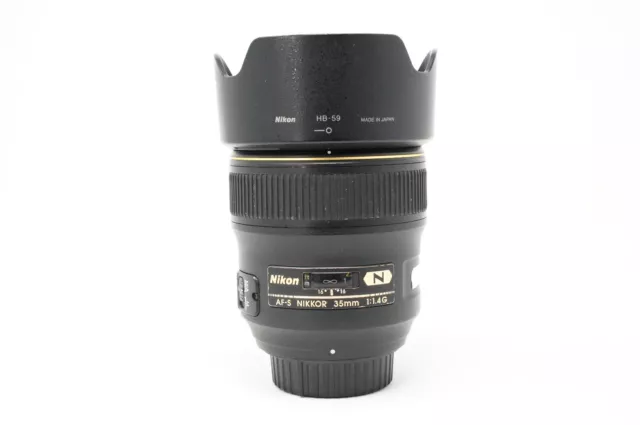 Used Nikon AF-S 35mm F1.4G Prime lens (Boxed SH38891)